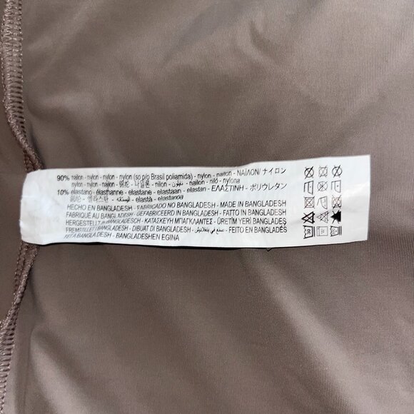 Zara Women’s Taupe Seamless Short Sleeve Bodysuit | Size S - Picture 6 of 6